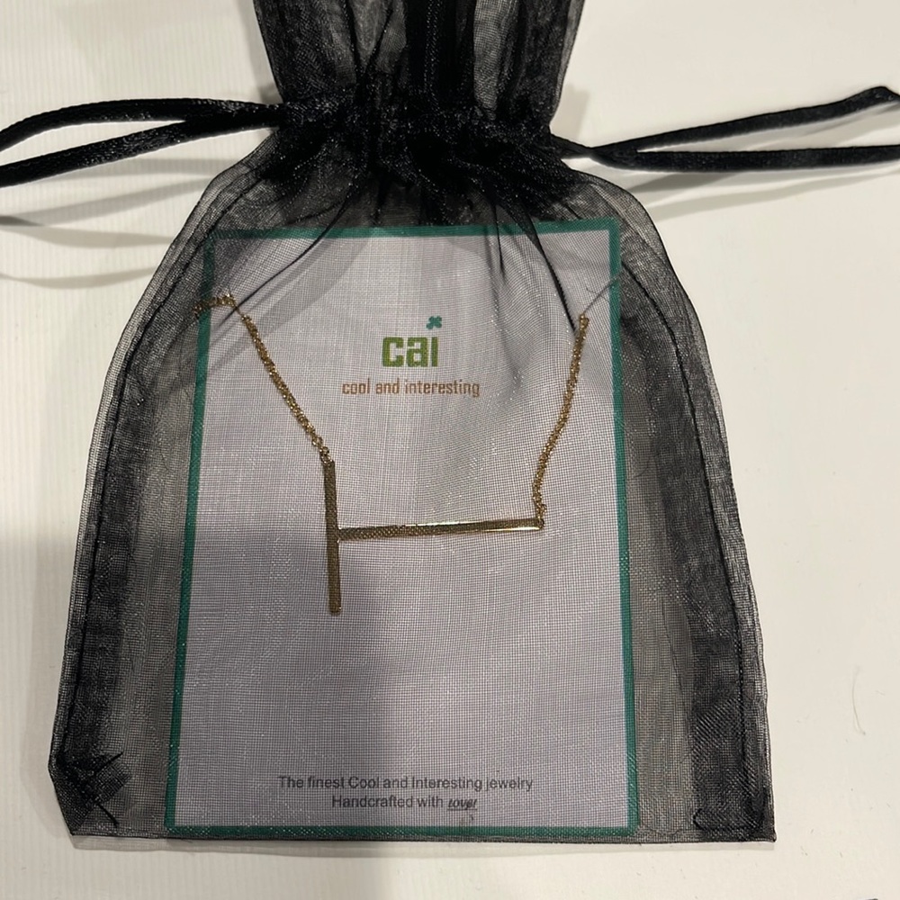 Initial T necklace